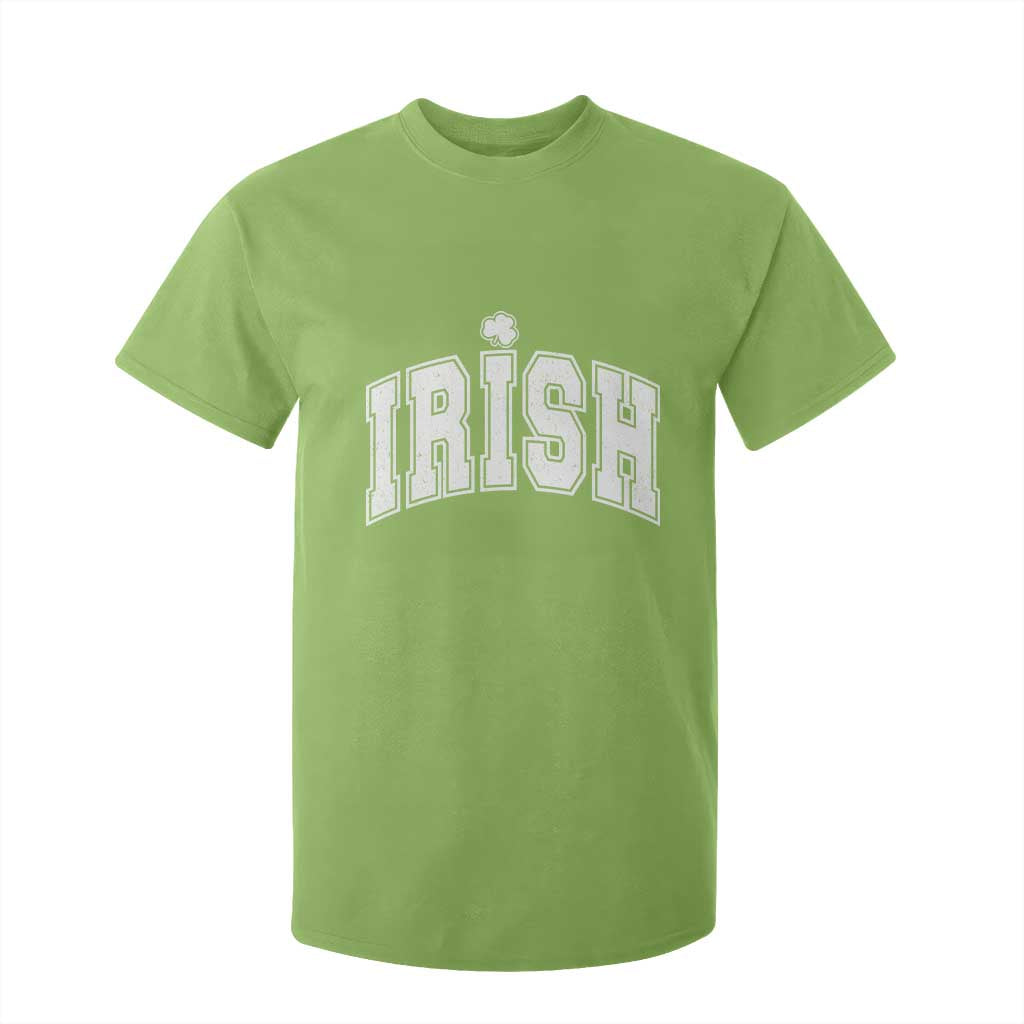 Funny Irish St Patricks Day Distressed Shamrock Ireland Pride T Shirt For Kid TS11 Lime Print Your Wear