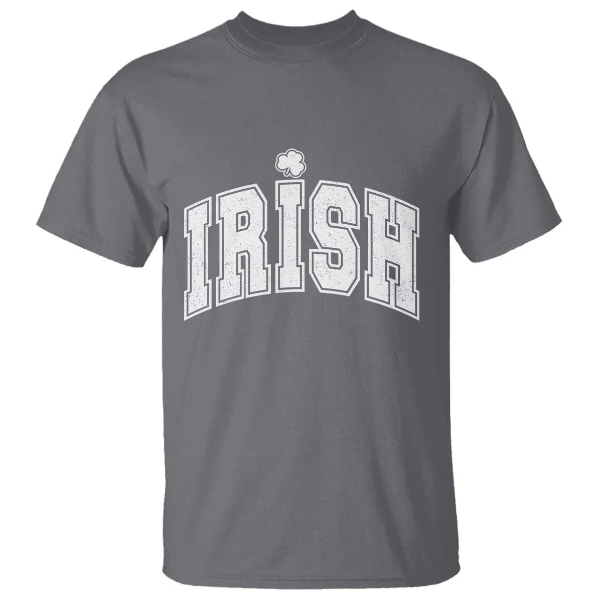 Funny Irish St Patricks Day Distressed Shamrock Ireland Pride T Shirt TS11 Charcoal Print Your Wear