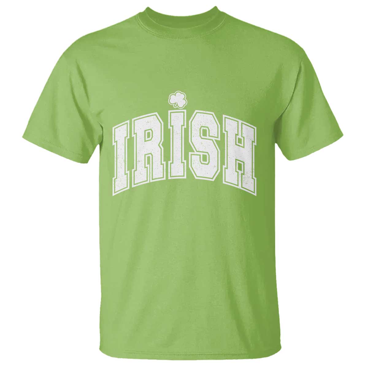 Funny Irish St Patricks Day Distressed Shamrock Ireland Pride T Shirt TS11 Lime Print Your Wear