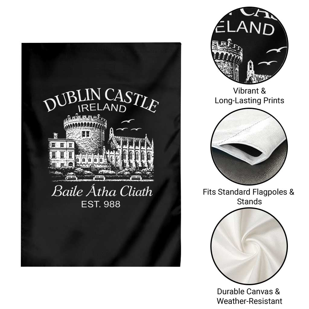 Dublin Castle Ireland Garden Flag Baile Atha Cliath Ireland Travel Souvenir TS11 Print Your Wear