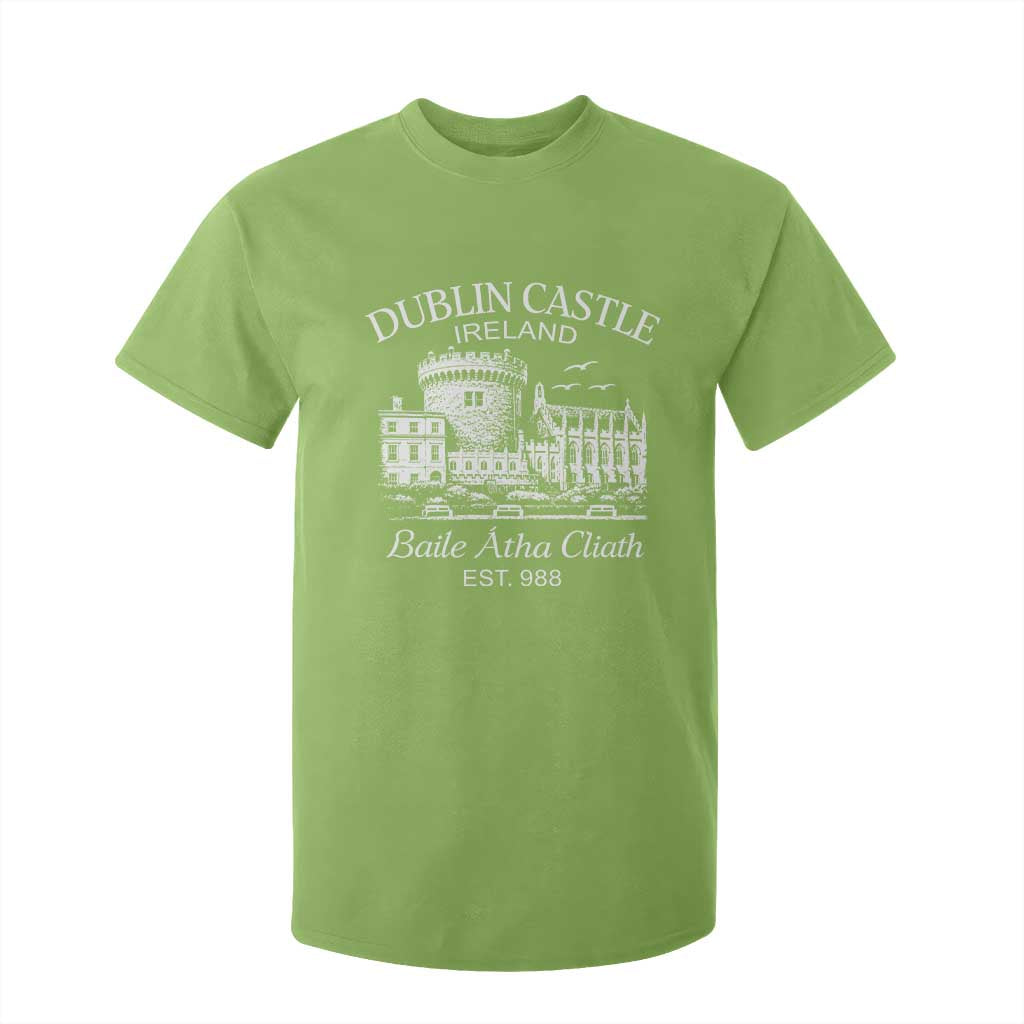 Dublin Castle Ireland T Shirt For Kid Baile Atha Cliath Ireland Travel Souvenir TS11 Lime Print Your Wear