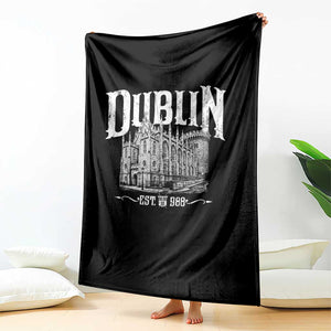 Dublin Castle Ireland Est 988 Travel Souvenir Throw Blanket TS11 Print Your Wear