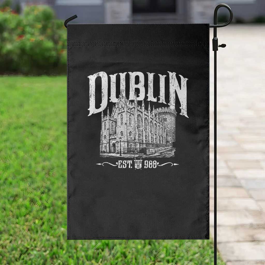 Dublin Castle Ireland Est 988 Travel Souvenir Garden Flag TS11 Print Your Wear