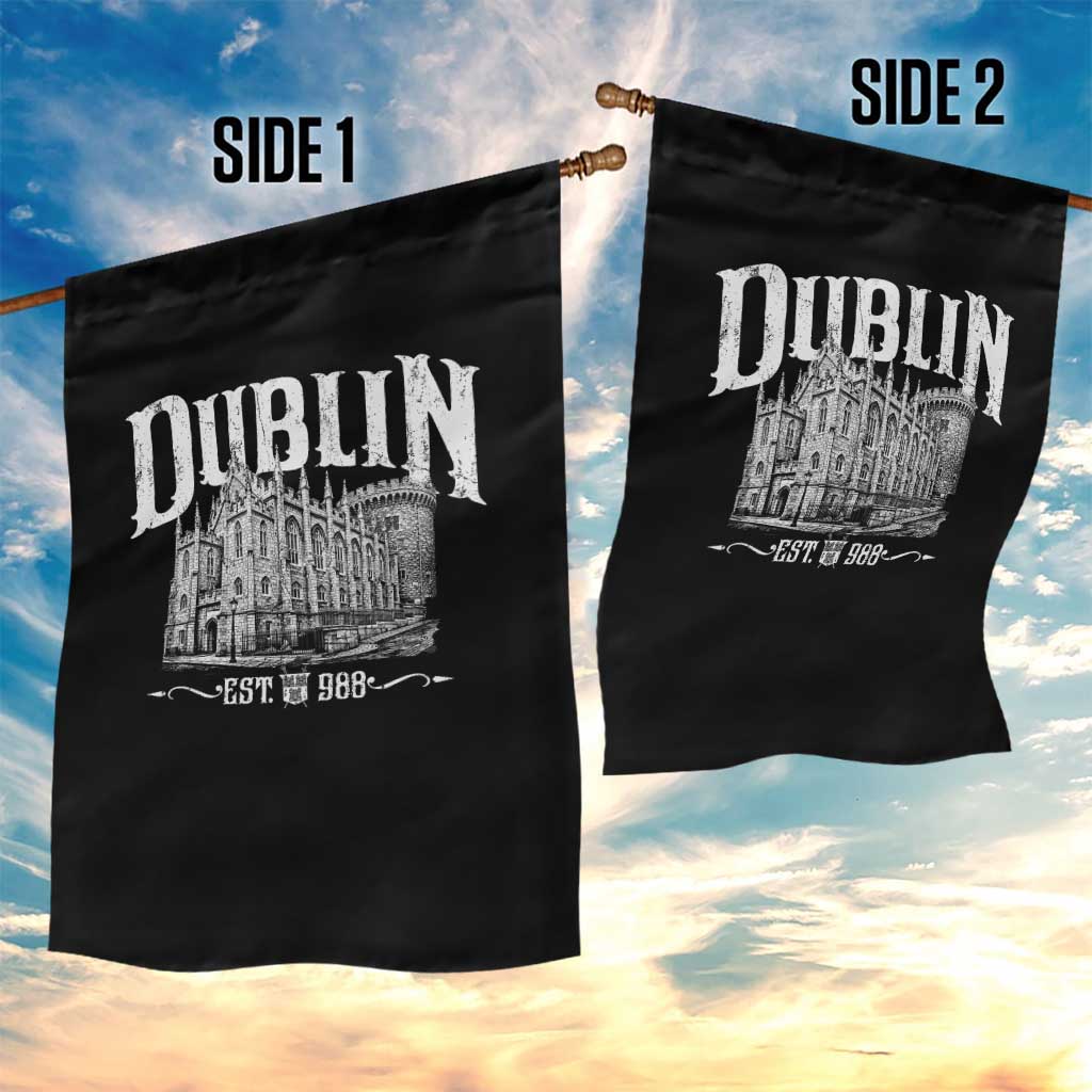 Dublin Castle Ireland Est 988 Travel Souvenir Garden Flag TS11 Print Your Wear