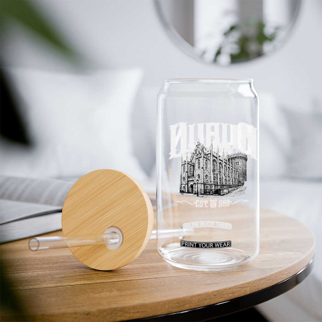 Dublin Castle Ireland Est 988 Travel Souvenir Glass Can TS11 Print Your Wear