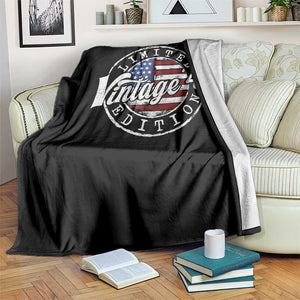 Funny 80th Birthday Throw Blanket Vintage 1946 Stamp 80 Years Old American Flag TS11 Print Your Wear
