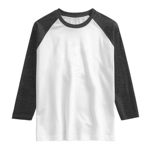 Easter He Is Risen Raglan Shirt Christian Easter Day Religious Cross TS11 White Heather Charcoal Print Your Wear
