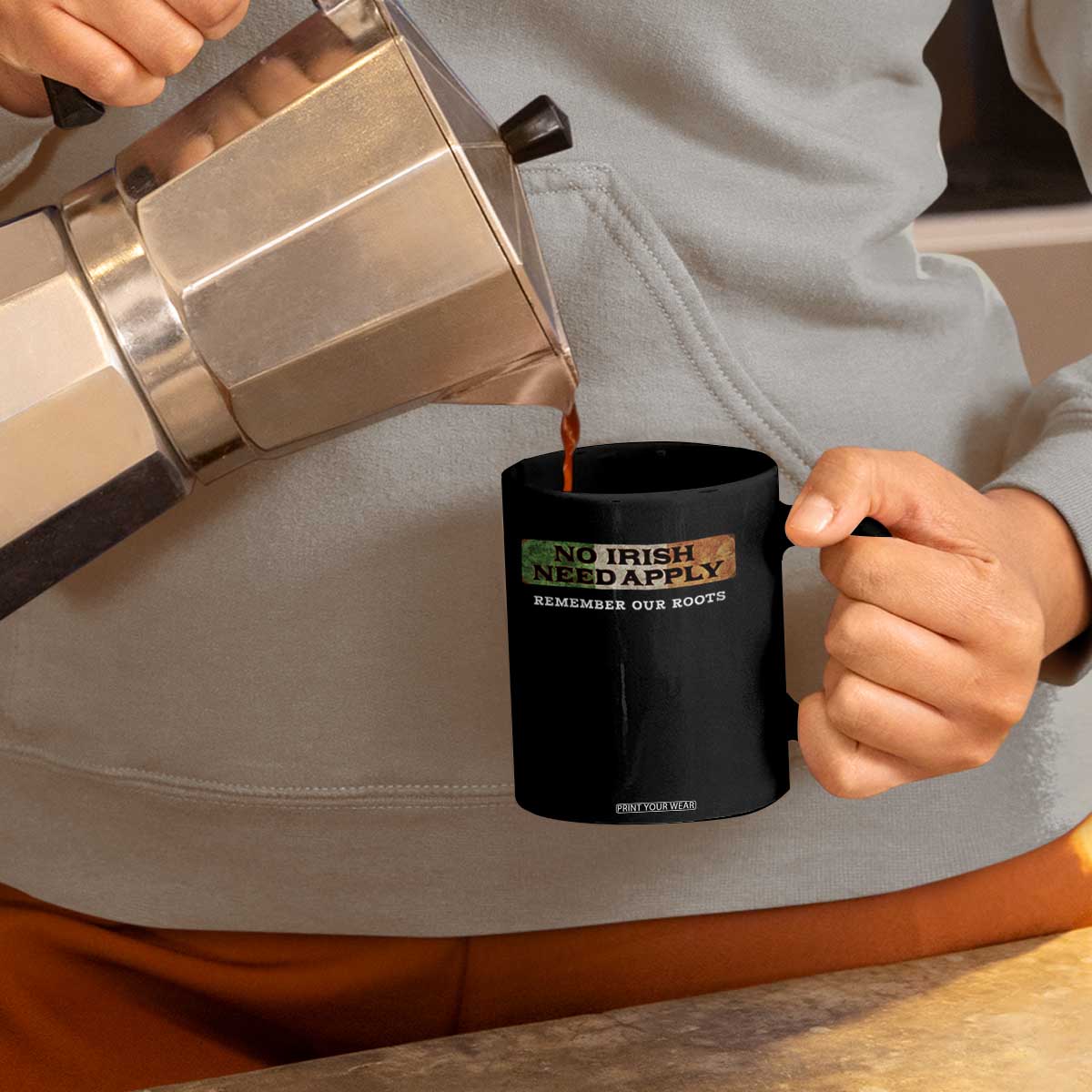 No Irish Need Apply Remember Our Roots Coffee Mug Celtic Pride History TS11 Print Your Wear