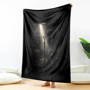 Jesus Christ Crucifixion Scene Religious Christian Easter Throw Blanket TS11 Print Your Wear