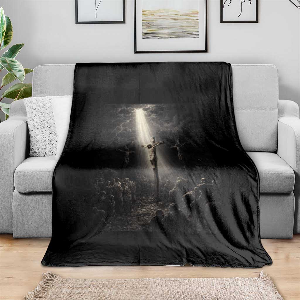 Jesus Christ Crucifixion Scene Religious Christian Easter Throw Blanket TS11 Print Your Wear