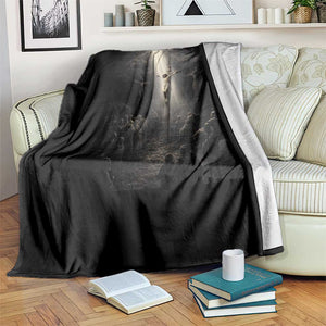 Jesus Christ Crucifixion Scene Religious Christian Easter Throw Blanket TS11 Print Your Wear