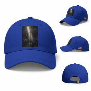 Jesus Christ Crucifixion Scene Religious Christian Easter Baseball Cap TS11 Baseball Cap Universal Fit Royal Blue Print Your Wear