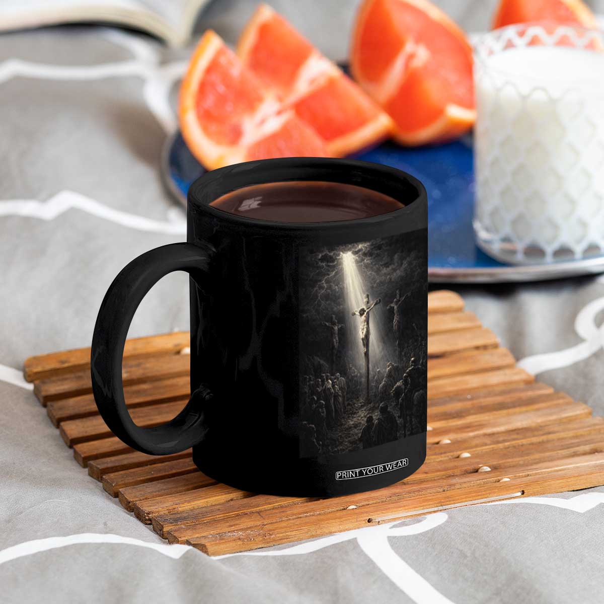 Jesus Christ Crucifixion Scene Religious Christian Easter Coffee Mug TS11 Print Your Wear