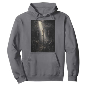 Jesus Christ Crucifixion Scene Religious Christian Easter Hoodie TS11 Charcoal Print Your Wear