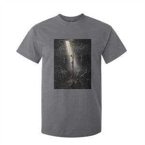 Jesus Christ Crucifixion Scene Religious Christian Easter T Shirt For Kid TS11 Charcoal Print Your Wear