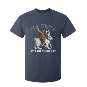 Funny Christian Easter T Shirt For Kid Go Jesus It Is The Third Day Religious Bunny TS11 Navy Print Your Wear