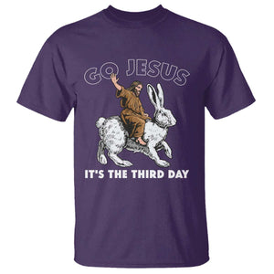 Funny Christian Easter T Shirt Go Jesus It Is The Third Day Religious Bunny TS11 Purple Print Your Wear