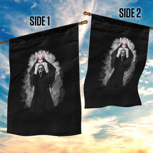 Funny Scary Bunny Face Ghost Heart Hand Sign Easter Day Garden Flag TS11 Print Your Wear