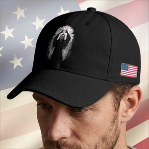 Funny Scary Bunny Face Ghost Heart Hand Sign Easter Day Baseball Cap TS11 Print Your Wear