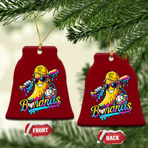Funny Banana Baseball Drip Ceramic Ornament Lets Go Bananas Ice Cream Dripping Sport TS11 Print Your Wear