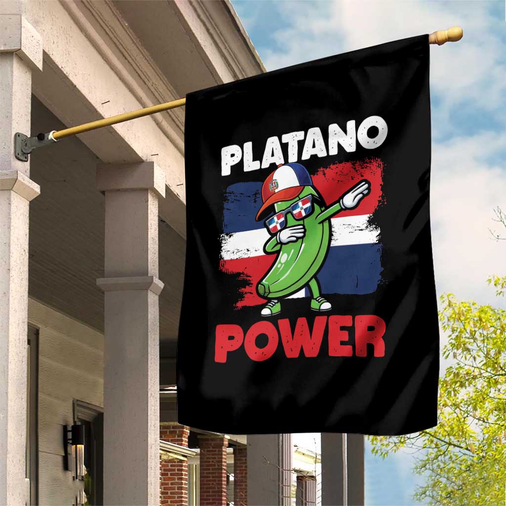 Platano Power Garden Flag Funny Dominican Republic Flag Baseball TS11 Print Your Wear