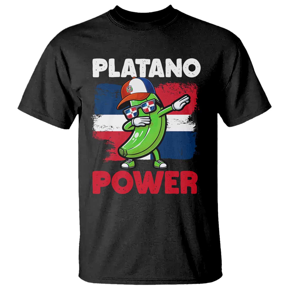 Platano Power T Shirt Funny Dominican Republic Flag Baseball TS11 Black Print Your Wear