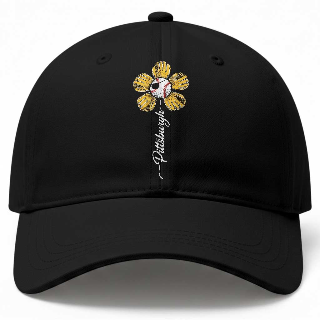 Pittsburgh Sport Retro Baseball Flower Baseball Cap Funny Game Day TS11 Print Your Wear