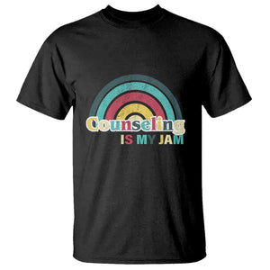 Mental Illness Awareness T Shirt Couseling Is My Jam Retro Groove Rainbow TS11 Black Print Your Wear