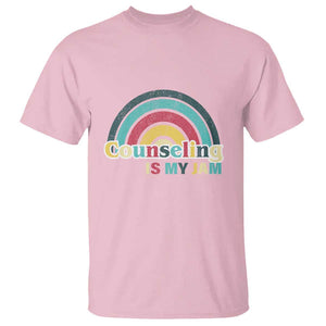 Mental Illness Awareness T Shirt Couseling Is My Jam Retro Groove Rainbow TS11 Light Pink Print Your Wear