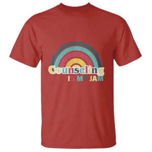 Mental Illness Awareness T Shirt Couseling Is My Jam Retro Groove Rainbow TS11 Red Print Your Wear