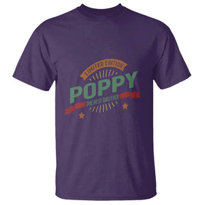 Limited Edition Poppy The Best Dad Ever T Shirt Father's Day TS11 Purple Print Your Wear