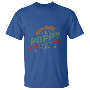 Limited Edition Poppy The Best Dad Ever T Shirt Father's Day TS11 Royal Blue Print Your Wear