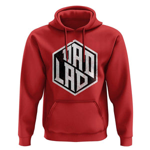 Dad Lad Hoodie Vintage Father's Day TS11 Red Print Your Wear