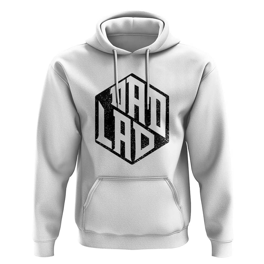 Dad Lad Hoodie Vintage Father's Day TS11 White Print Your Wear