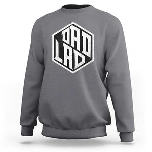 Dad Lad Sweatshirt Vintage Father's Day TS11 Charcoal Print Your Wear