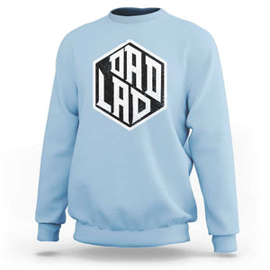 Dad Lad Sweatshirt Vintage Father's Day TS11 Light Blue Print Your Wear