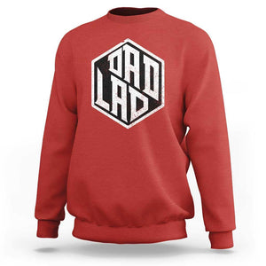 Dad Lad Sweatshirt Vintage Father's Day TS11 Red Print Your Wear