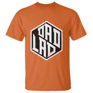 Dad Lad T Shirt Vintage Father's Day TS11 Orange Print Your Wear