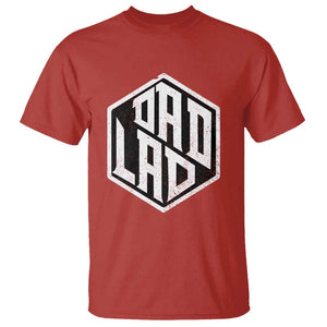 Dad Lad T Shirt Vintage Father's Day TS11 Red Print Your Wear