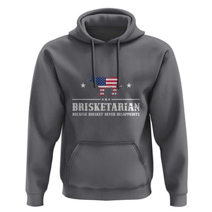 BBQ Lover Hoodie Brisketarian Because Brisket Never Disappoints Grill Master American Flag TS11 Charcoal Print Your Wear