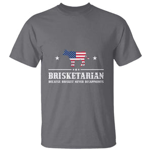 BBQ Lover T Shirt Brisketarian Because Brisket Never Disappoints Grill Master American Flag TS11 Charcoal Print Your Wear