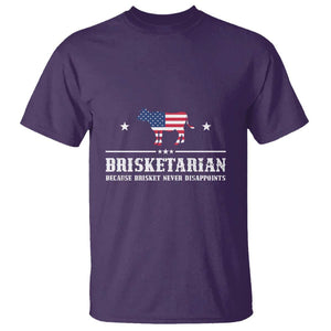 BBQ Lover T Shirt Brisketarian Because Brisket Never Disappoints Grill Master American Flag TS11 Purple Print Your Wear