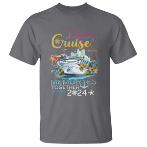 Family Cruise T Shirt Making Memories 2024 Summer Vacation Party Family Matching TS11 Charcoal Print Your Wear