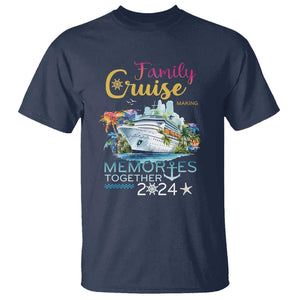 Family Cruise T Shirt Making Memories 2024 Summer Vacation Party Family Matching TS11 Navy Print Your Wear