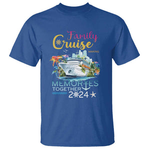 Family Cruise T Shirt Making Memories 2024 Summer Vacation Party Family Matching TS11 Royal Blue Print Your Wear