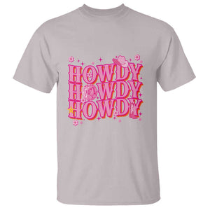 Funny Cowboy T Shirt Howdy Western Country Pink Retro Disco Ball TS11 Ice Gray Print Your Wear