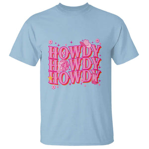 Funny Cowboy T Shirt Howdy Western Country Pink Retro Disco Ball TS11 Light Blue Print Your Wear