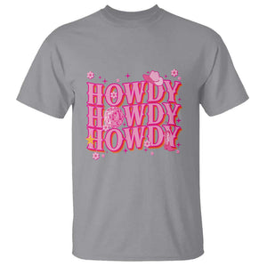 Funny Cowboy T Shirt Howdy Western Country Pink Retro Disco Ball TS11 Sport Gray Print Your Wear