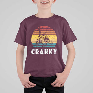 Fishing Lover T Shirt For Kid Cranky Vintage Retro Crankbait Fishermen TS11 Maroon Print Your Wear