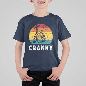 Fishing Lover T Shirt For Kid Cranky Vintage Retro Crankbait Fishermen TS11 Navy Print Your Wear